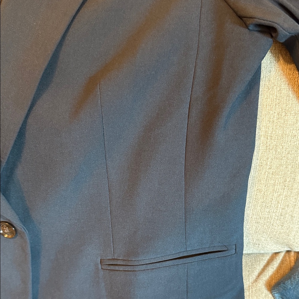 Banana Republic Dark Blue Women's Blazer Minimalist Classy with Lining Size 12 - Picture 13 of 13